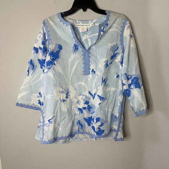 Gretchen Scott Designs Embellished Tunic - Iconic Iris - Picture 2 of 5